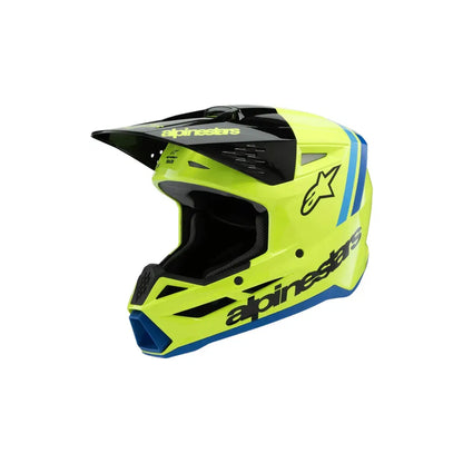 Casco para niño Alpinestars SM3 Radium - Gloss Yellow Fluo/Black/Blue