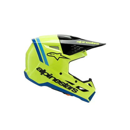 Casco para niño Alpinestars SM3 Radium - Gloss Yellow Fluo/Black/Blue