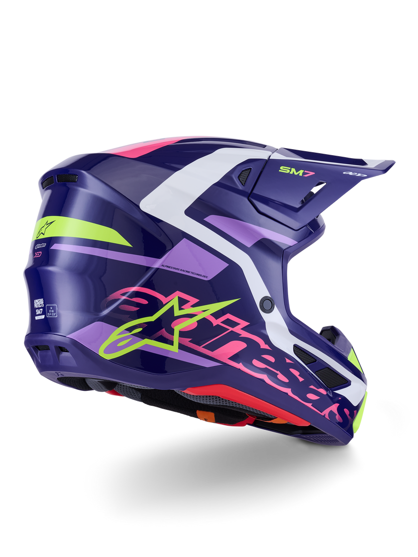 Casco Alpinestars SM7 Deed - Gloss Purple/Pink