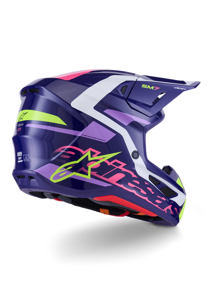 Casco Alpinestars SM7 Deed - Gloss Purple/Pink