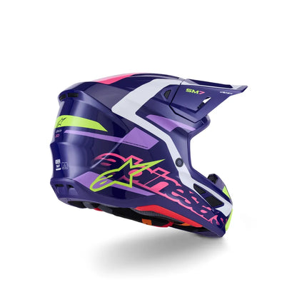 Casco Alpinestars SM7 Deed - Gloss Purple/Pink