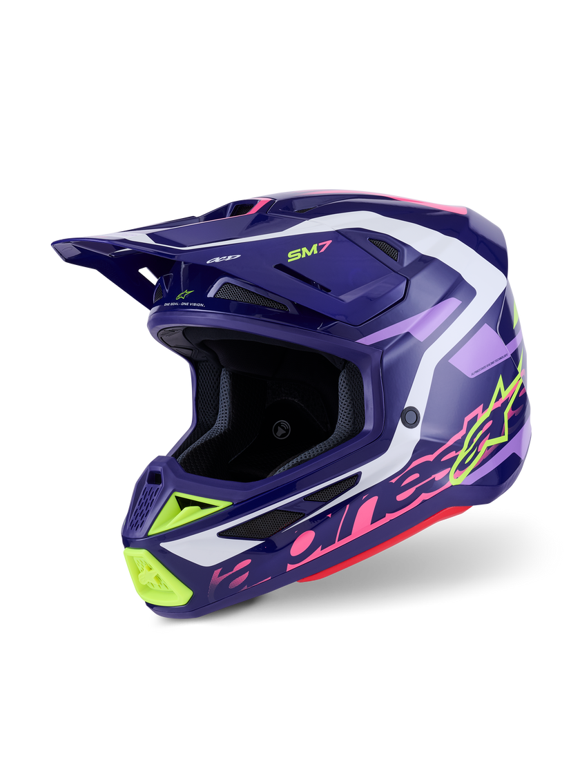 Casco Alpinestars SM7 Deed - Gloss Purple/Pink