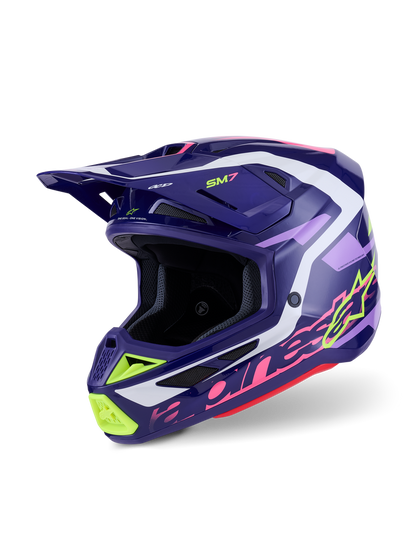 Casco Alpinestars SM7 Deed - Gloss Purple/Pink