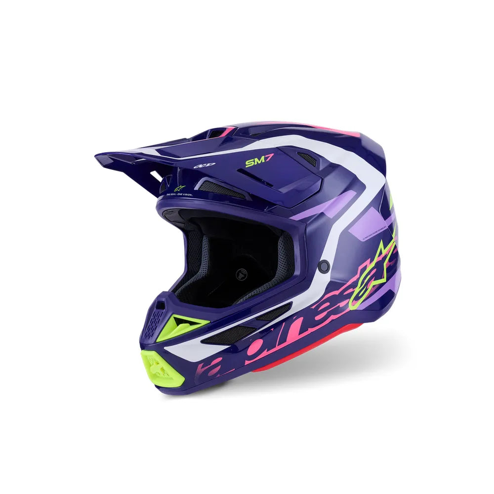 Casco Alpinestars SM7 Deed - Gloss Purple/Pink