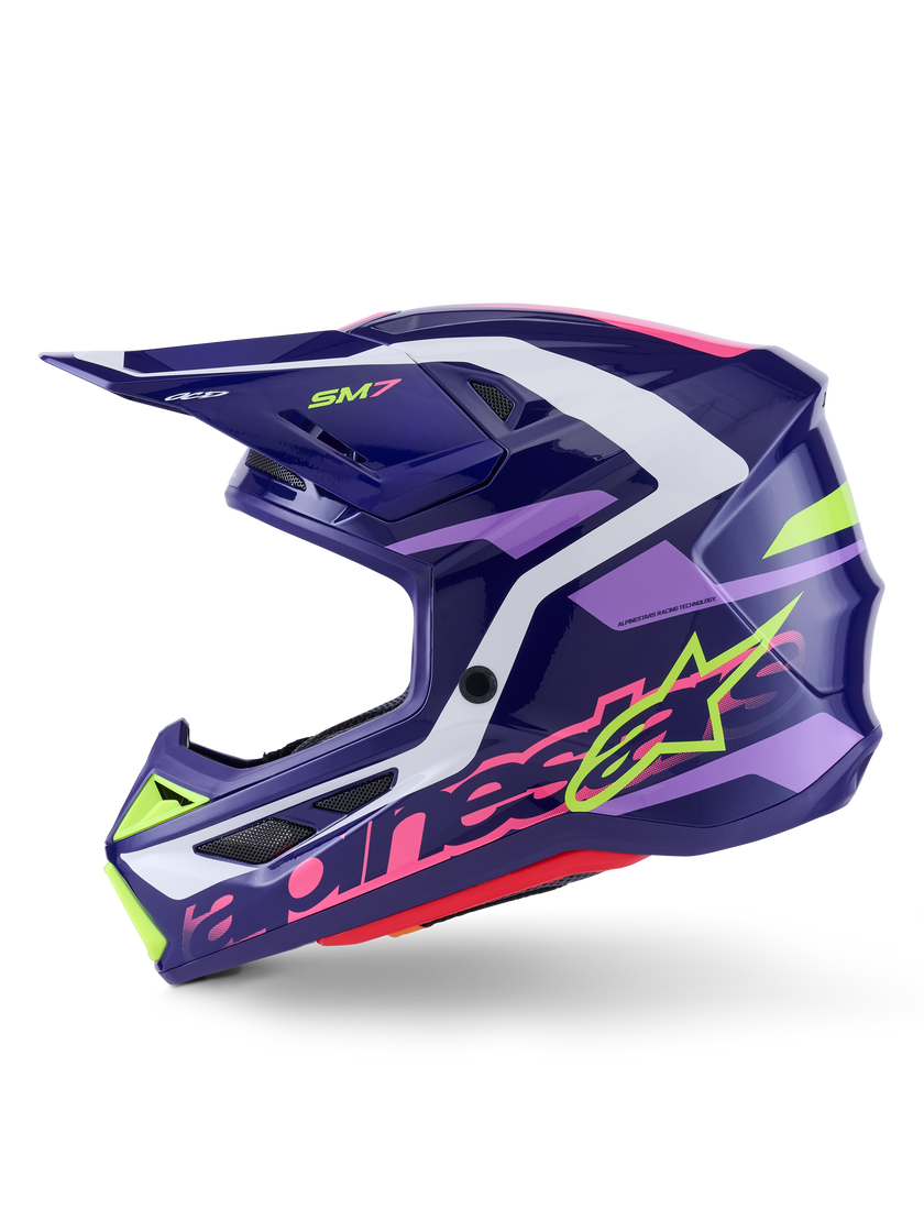Casco Alpinestars SM7 Deed - Gloss Purple/Pink