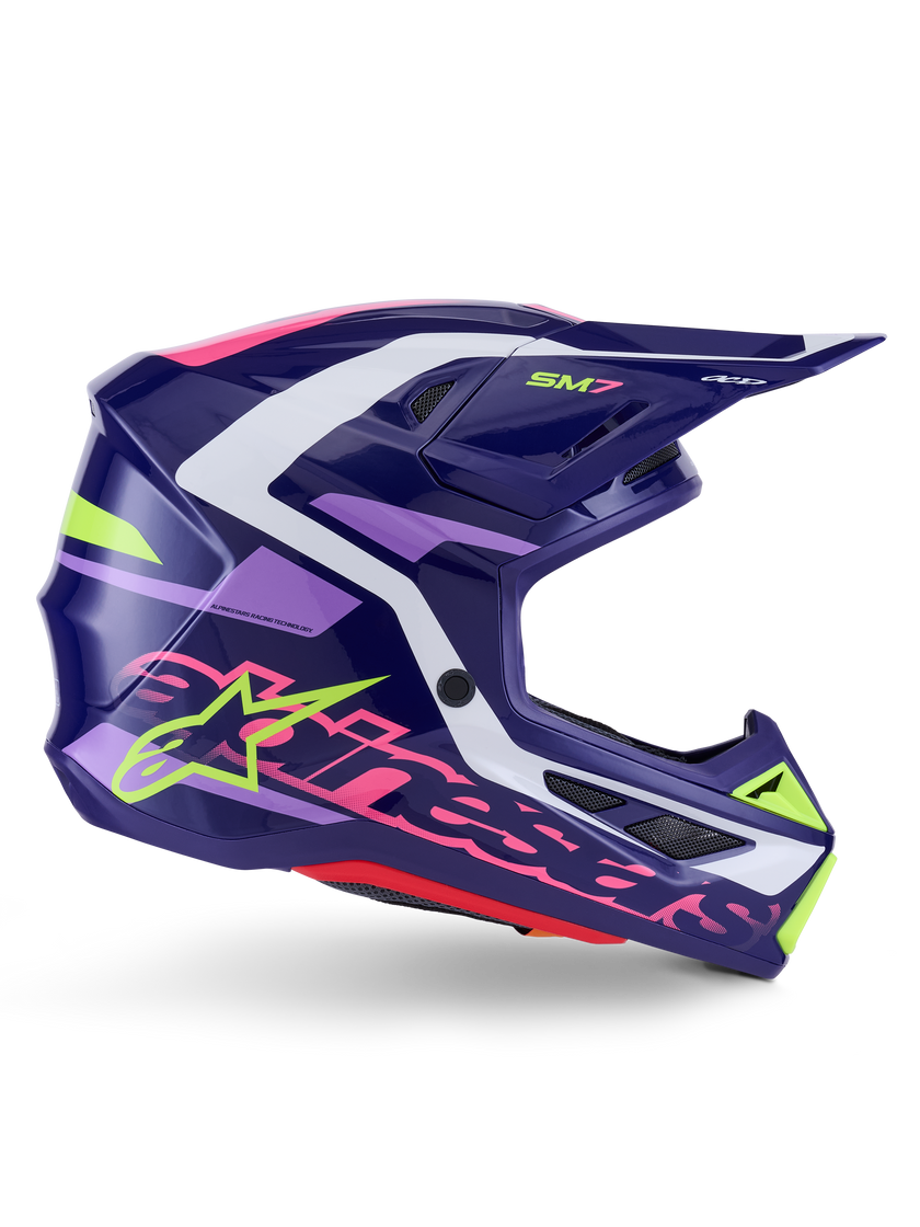 Casco Alpinestars SM7 Deed - Gloss Purple/Pink