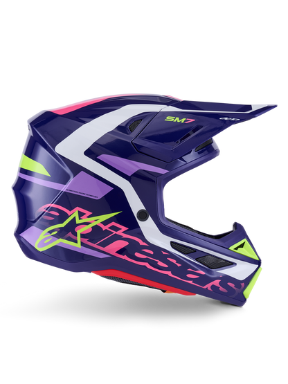 Casco Alpinestars SM7 Deed - Gloss Purple/Pink