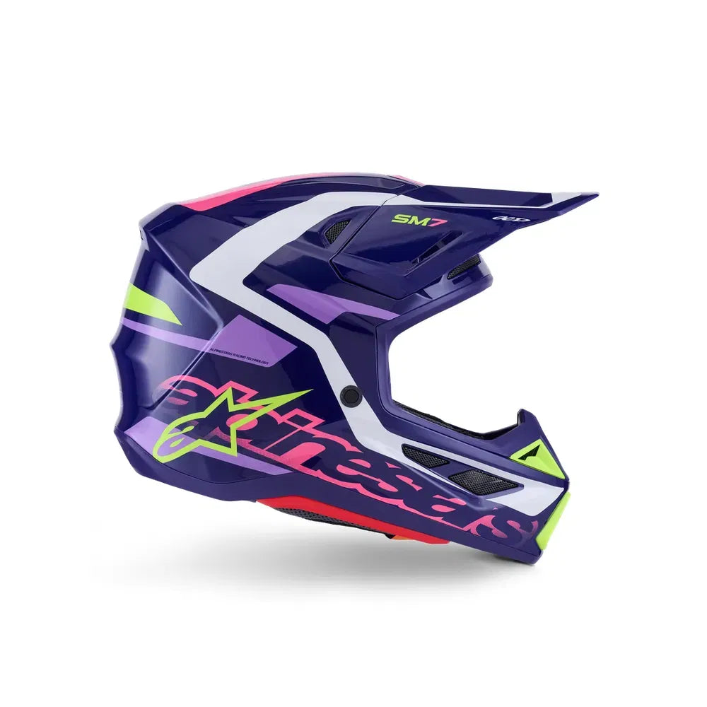 Casco Alpinestars SM7 Deed - Gloss Purple/Pink