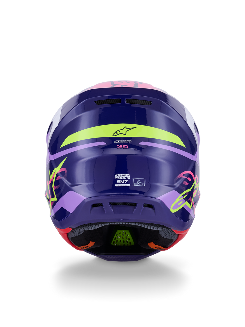 Casco Alpinestars SM7 Deed - Gloss Purple/Pink