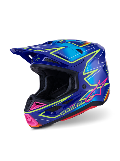 Casco Alpinestars SM7 Cast - Gloss/Blue/Pink/Yellow Fluo