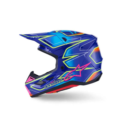 Casco Alpinestars SM7 Cast - Gloss/Blue/Pink/Yellow Fluo
