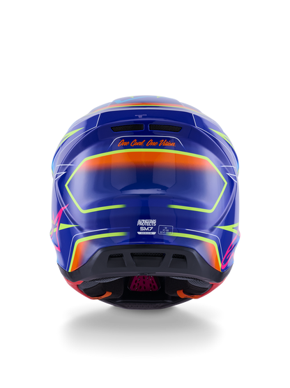 Casco Alpinestars SM7 Cast - Gloss/Blue/Pink/Yellow Fluo