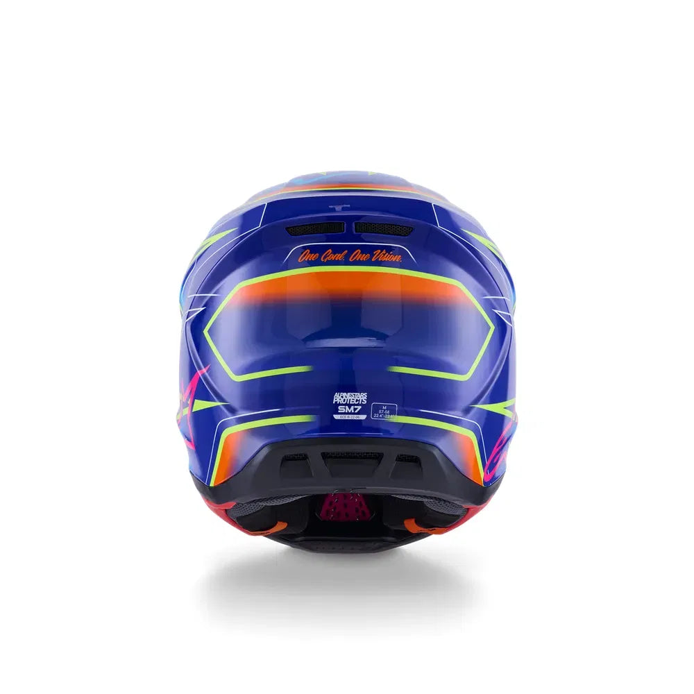 Casco Alpinestars SM7 Cast - Gloss/Blue/Pink/Yellow Fluo