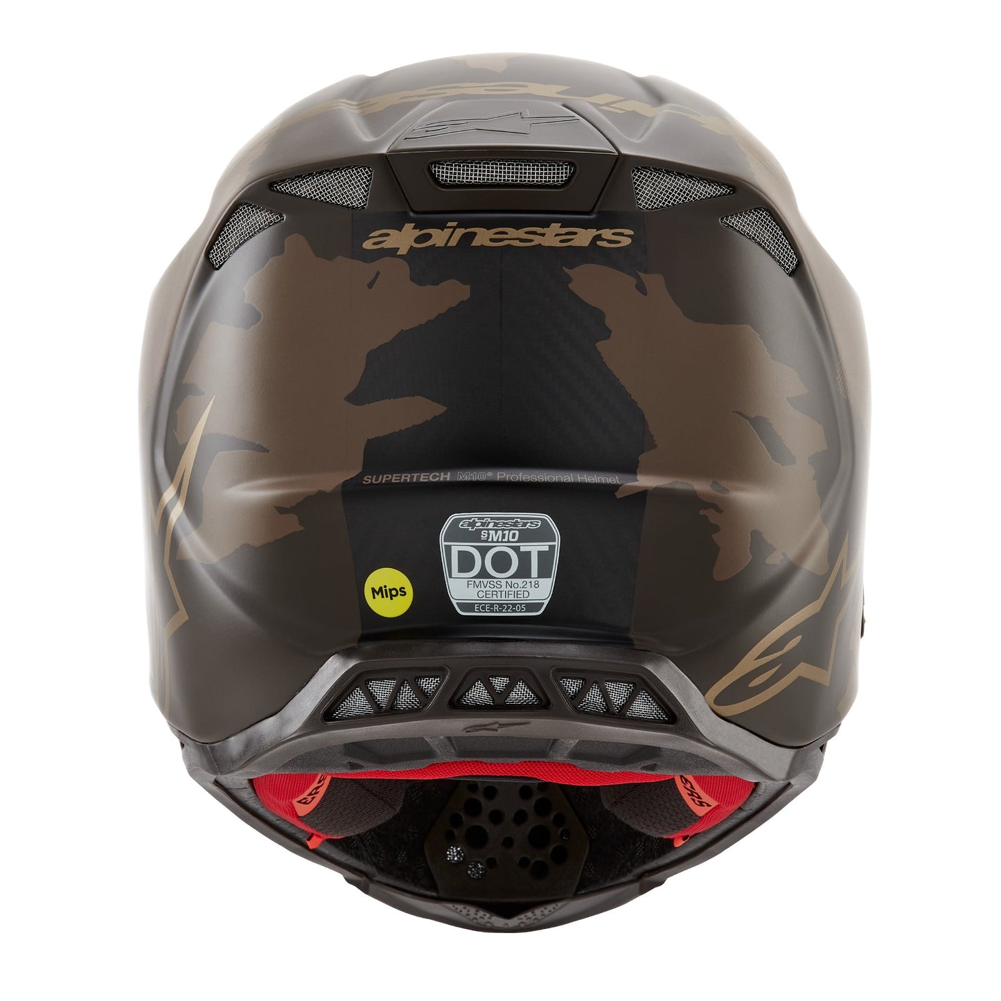 Casco Alpinestars Supertech M10 Squad MIPS® - Café/Dorado