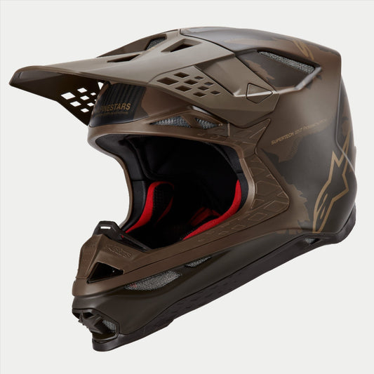 Casco Alpinestars Supertech M10 Squad MIPS® - Café/Dorado