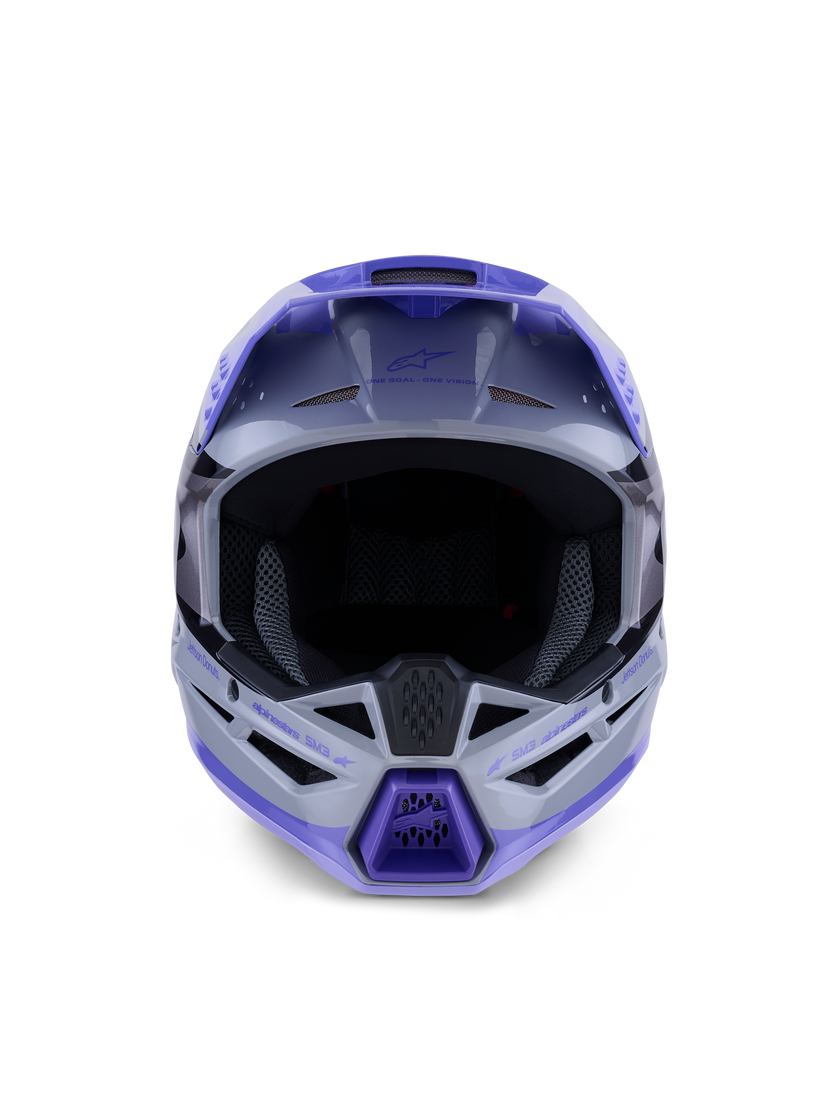 Casco Alpinestas de niño SM3 Jettson - Glosss Black/Gray/Purple
