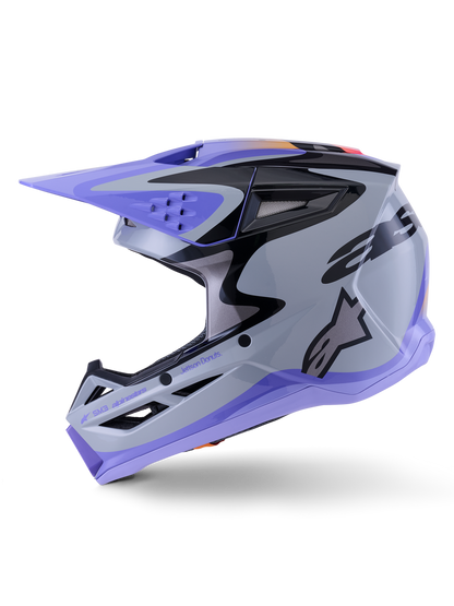 Casco Alpinestas de niño SM3 Jettson - Glosss Black/Gray/Purple