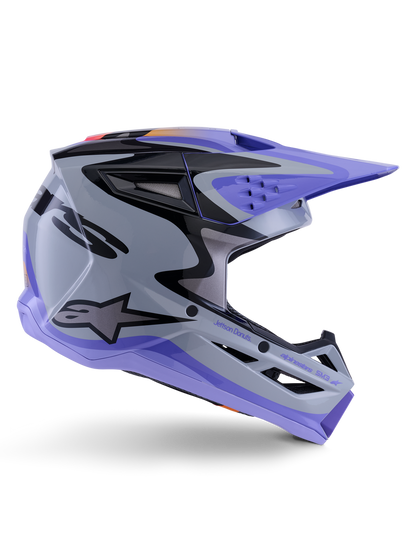 Casco Alpinestas de niño SM3 Jettson - Glosss Black/Gray/Purple