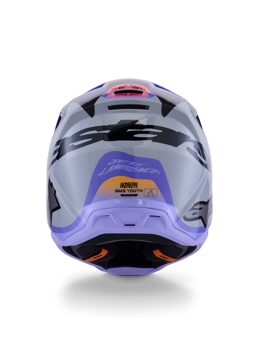 Casco Alpinestas de niño SM3 Jettson - Glosss Black/Gray/Purple