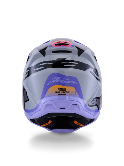 Casco Alpinestas de niño SM3 Jettson - Glosss Black/Gray/Purple