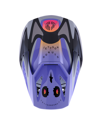 Casco Alpinestas de niño SM3 Jettson - Glosss Black/Gray/Purple