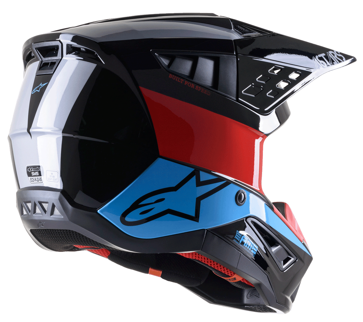 Alpinestars SM5 Bond - Negro/Rojo/Cyan