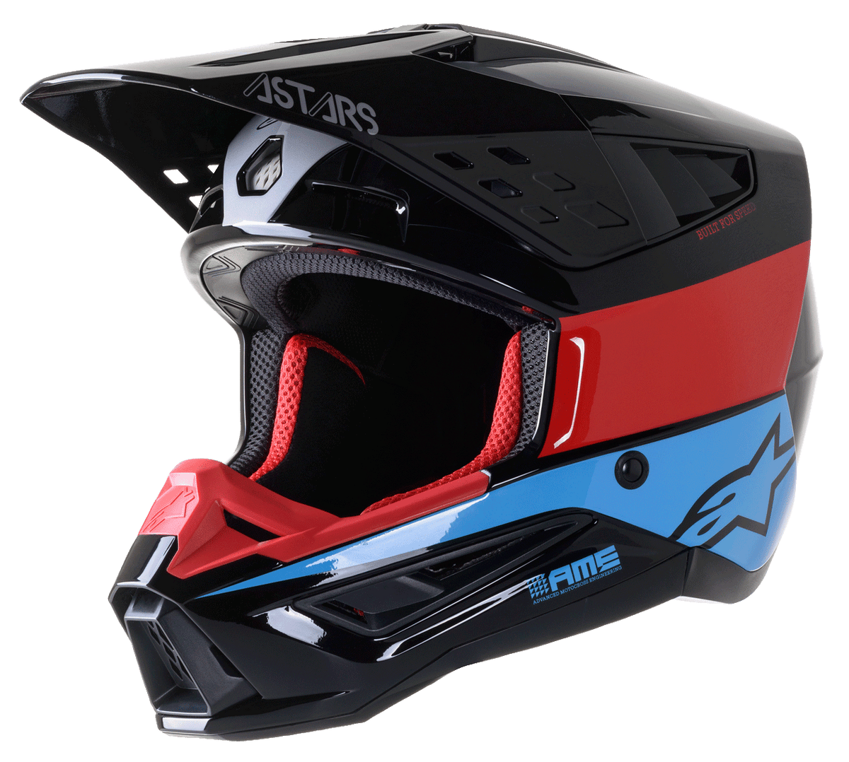 Alpinestars SM5 Bond - Negro/Rojo/Cyan