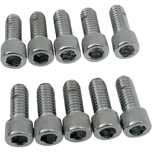 Tornillos allen estriado 5/16-18 X 3/4" Drag Specialties cromo
