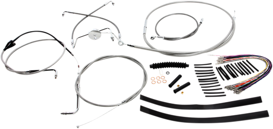 Kit de instalación de manillar XR - Kit de instalación de manillar XR - Colgadores Ape de 15"-17" - FLH '96-'06 - Acero inoxidable