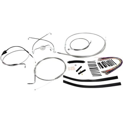 Kit de instalación de manillar XR - Kit de instalación de manillar XR - Colgadores Ape de 15"-17" - FLH '96-'06 - Acero inoxidable
