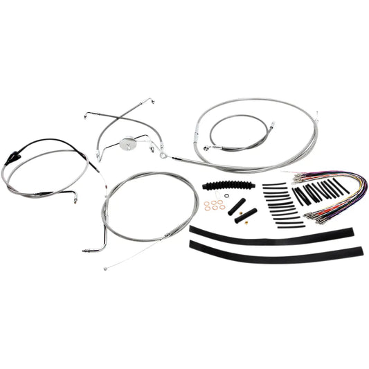 Kit de instalación de manillar XR - Kit de instalación de manillar XR - Colgadores Ape de 15"-17" - FLH '96-'06 - Acero inoxidable