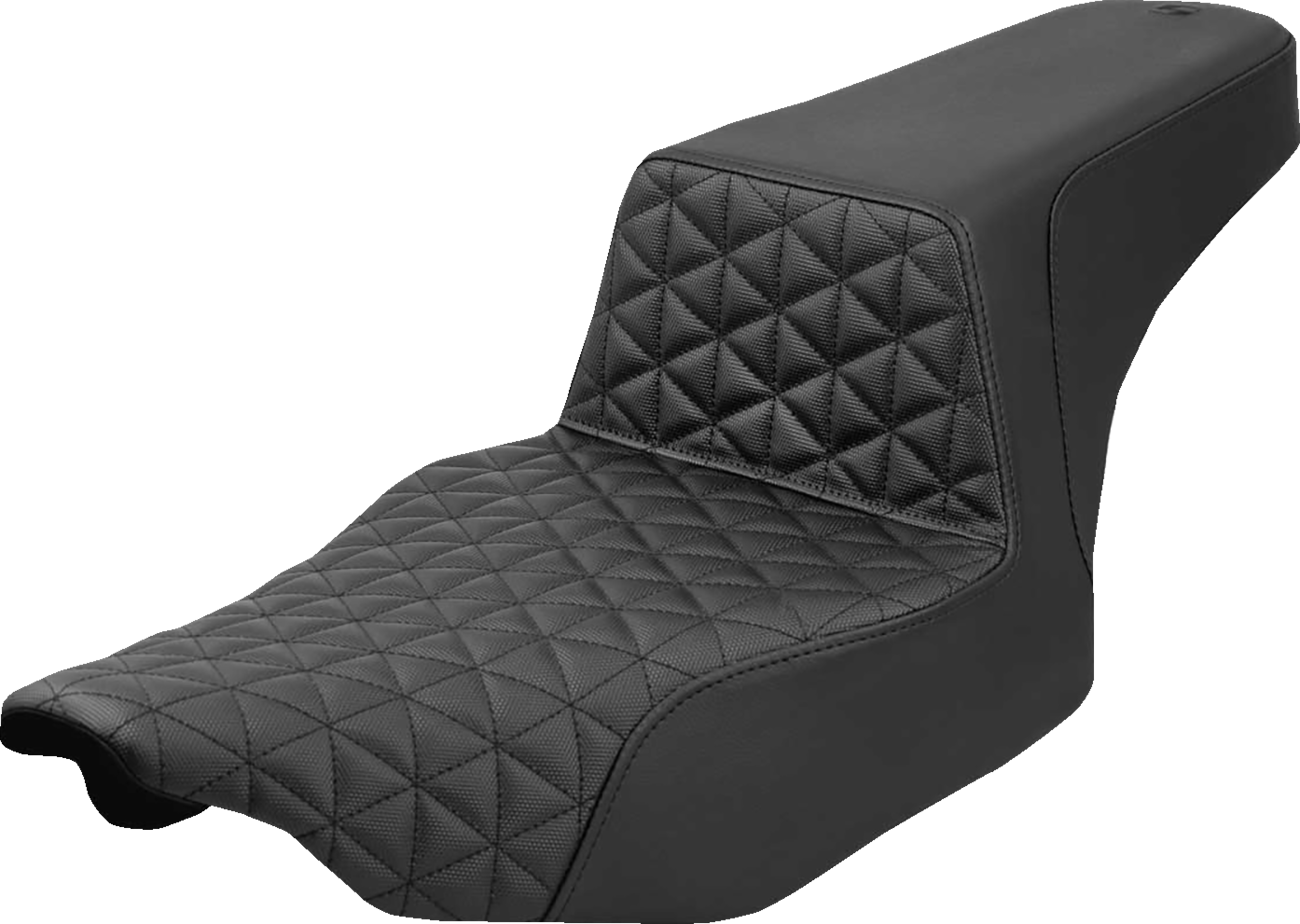 Asiento elevador con triple agarre - Asiento elevador extendido - Tri-Gripper - Negro - FLH/FLT '23-'25