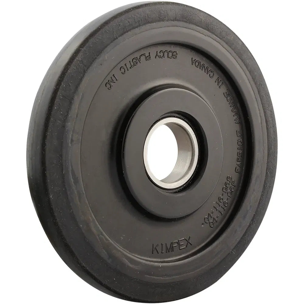 Idler Wheel with Bearing 6005RS - Black - 130 mm OD x 25 mm ID