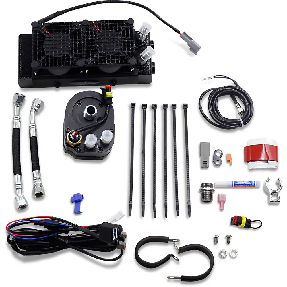 Oil Cooler Kit - Black - Fairing Mount
