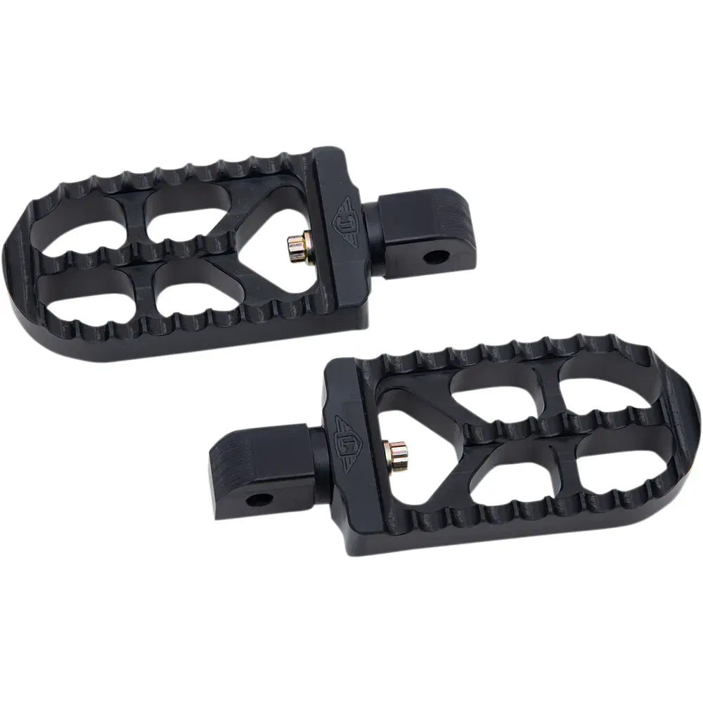 Passenger Peg - Serrated - Black - Long