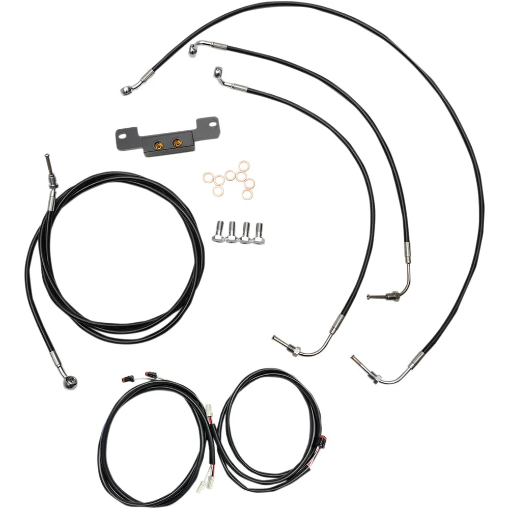 Cable Kit - 18" - 20" Ape Hanger Handlebars - Black