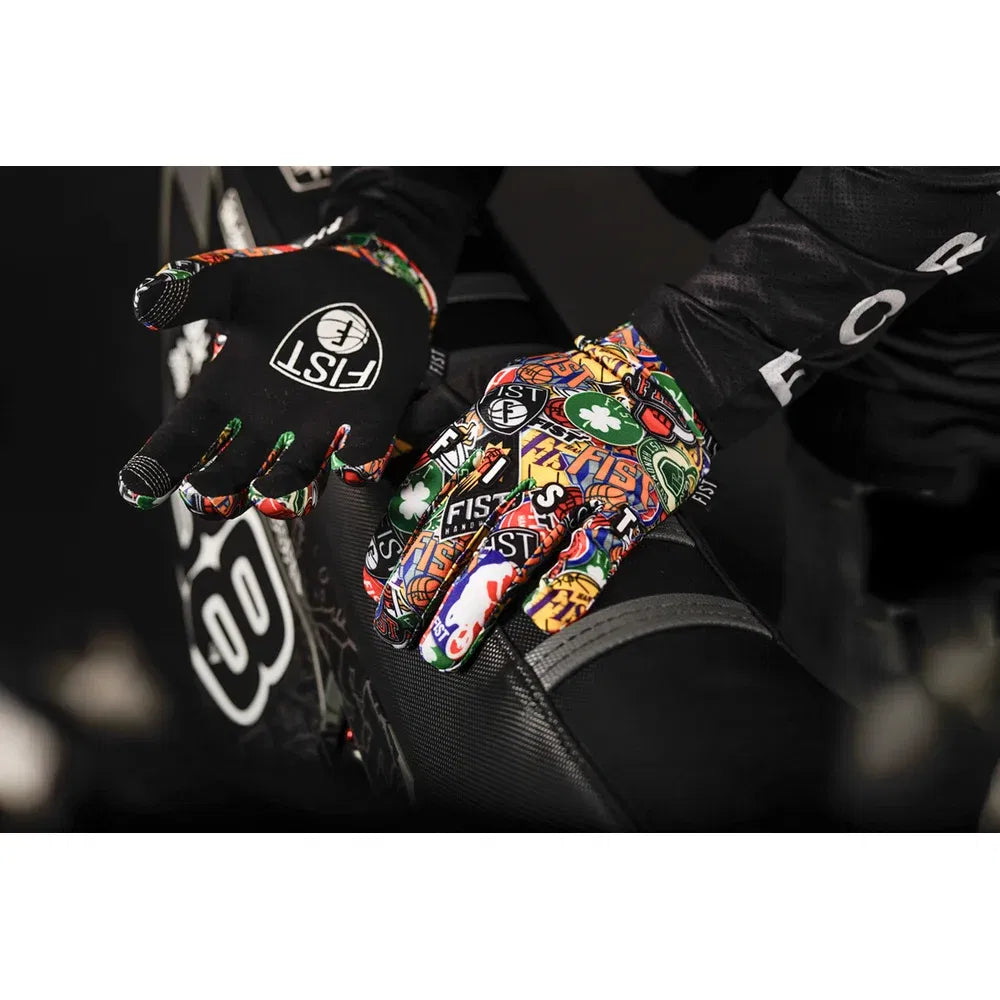 Guantes de pista dura con correas