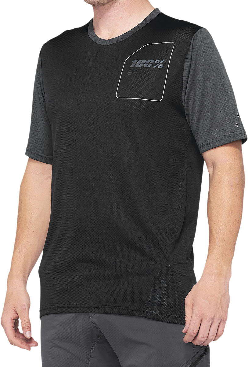 Playera 100% Ridecamp - negro/gris