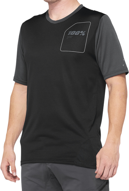 Playera 100% Ridecamp - negro/gris