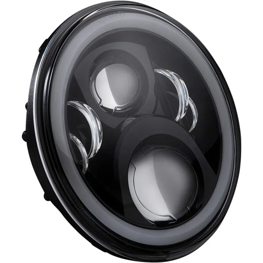 7" Headlamp - with Adapter - Black