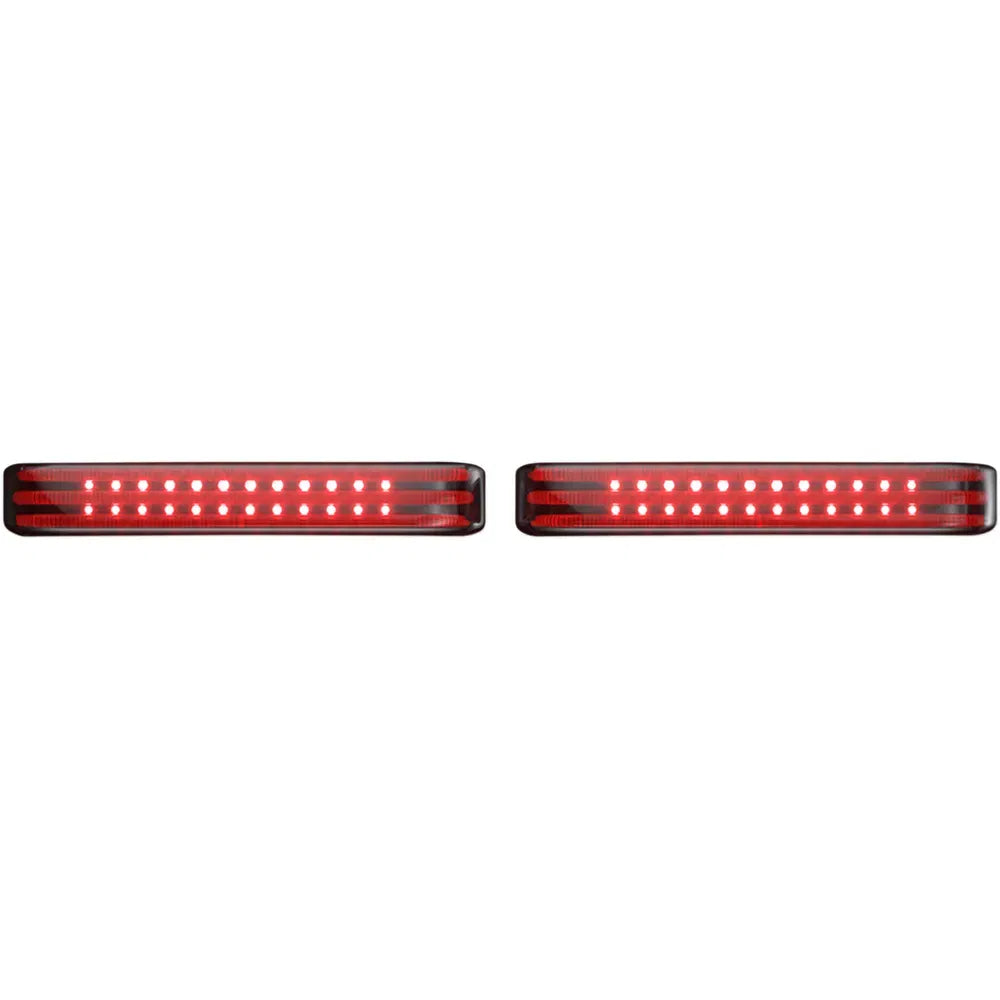 Saddlebag LED Lights - Sequential - Chrome/Smoke