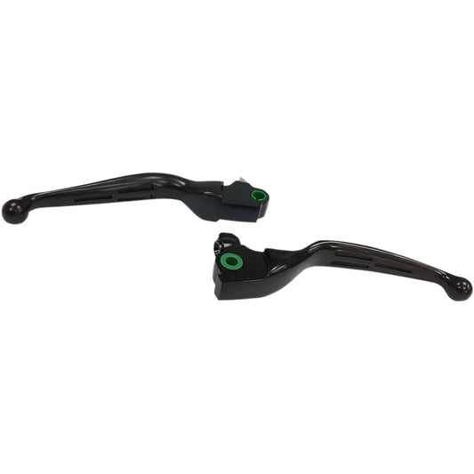 Black Slotted Levers