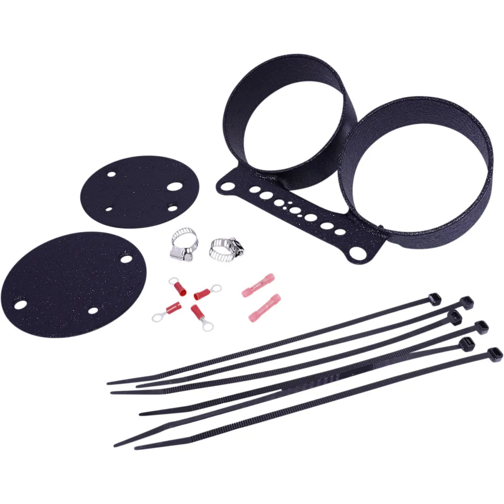 Dual Gauge Bracket -  Wrinkle Black