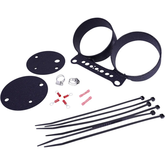 Dual Gauge Bracket -  Wrinkle Black