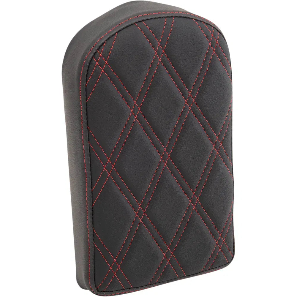 Sissy Bar Pad - Double Diamond - Red - 10"