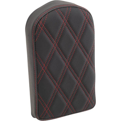 Sissy Bar Pad - Double Diamond - Red - 10"