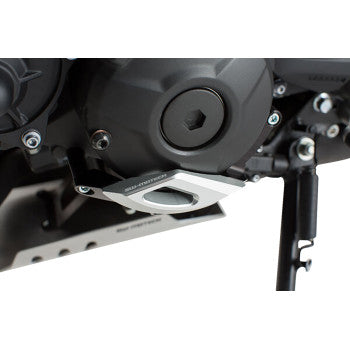 Engine Case Protector - Black/Silver - Yamaha