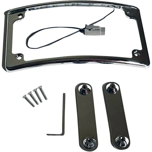 Illuminated CVO License Plate Frame - Chrome