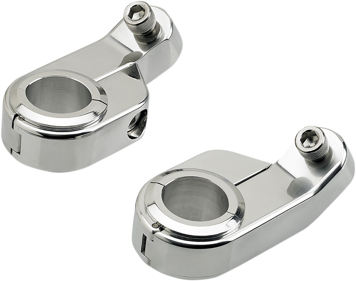 O/S Speed Clamps - Chrome - Angled