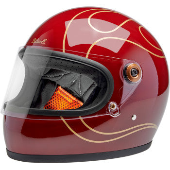 Casco Biltwell Gringo S Flamas -  Gloss Garnet Red